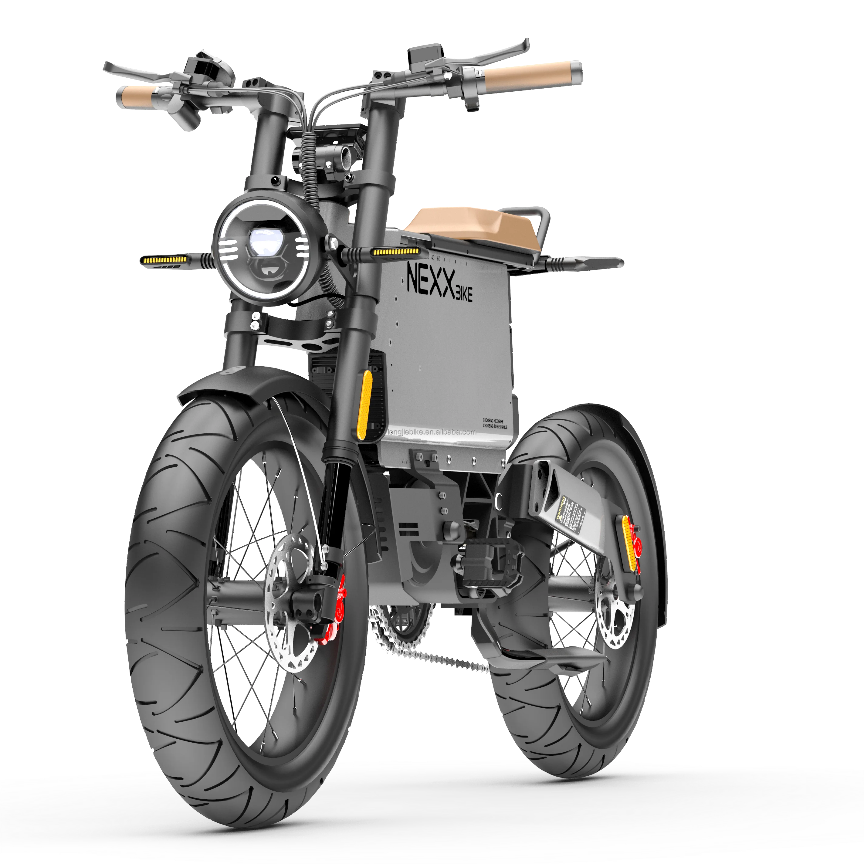 

Motor Mid Drive Electric Bike Hydraulic Brake Full Suspension Fat Tire Fast Off Road Mountain Electric Bike