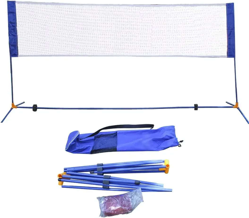 2026 Adjustable Indoor Outdoor Portable Badminton Net Soccer Tennis Pickleball Volleyball Net