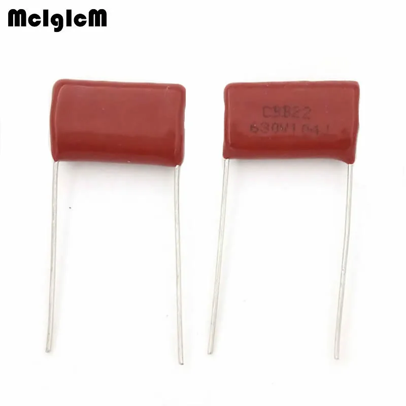 10pcs 100nF 104 630V  CBB Polypropylene film capacitor pitch 15mm 104 100nF 630V