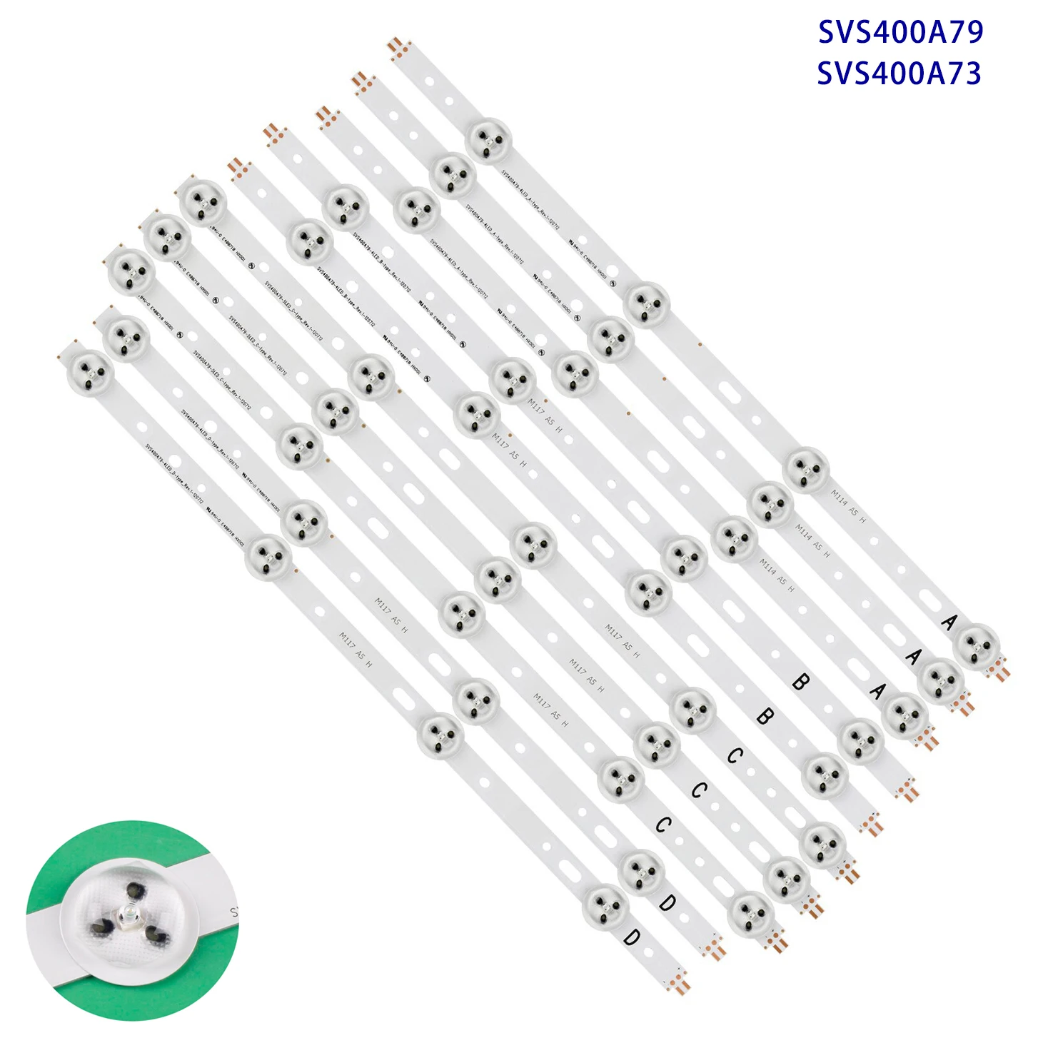 LED strip perfect for 40PFL3108T/60 40VLE5322B 40VLE5324 40PFL3208T LTA400HM23 LTA400HM  SVS400A73 SVS400A79 A B/ C D