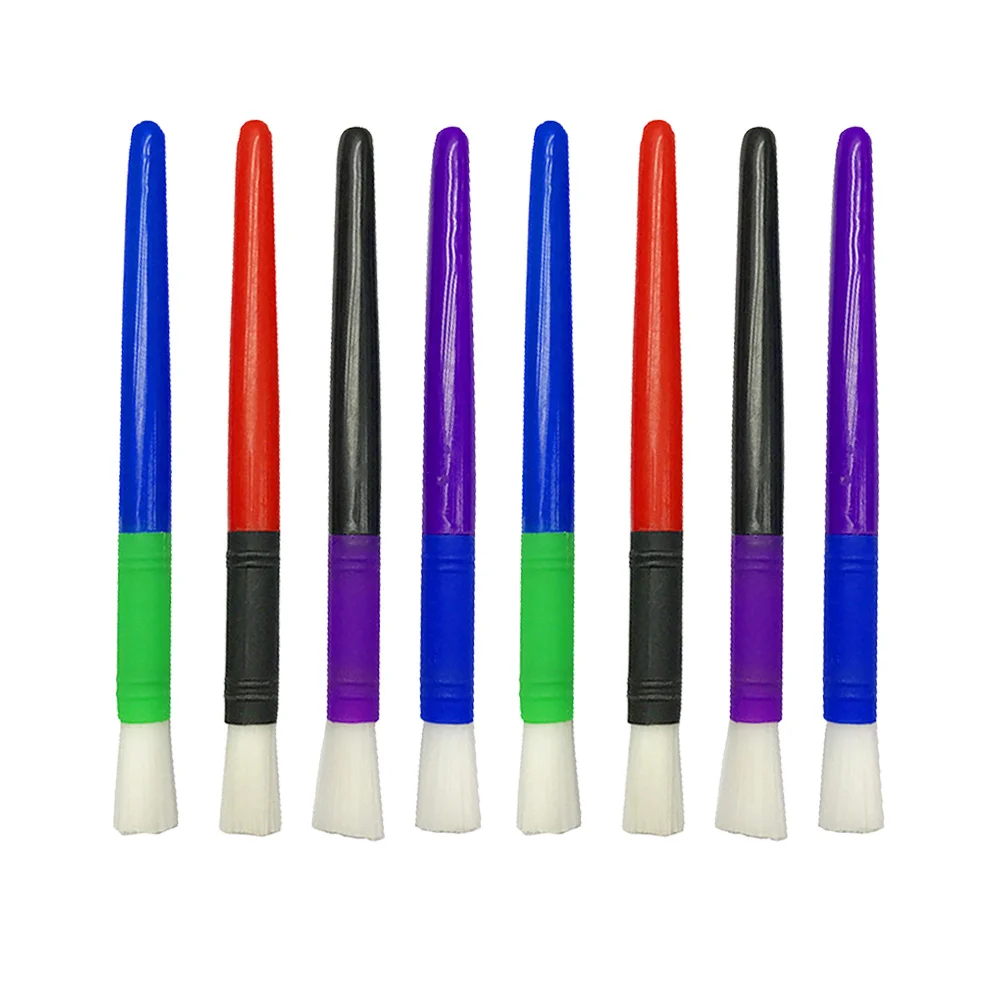 

8 Pcs Paintbrushes Nylon Hair Painting Pens Plastic Rod Student Stationery