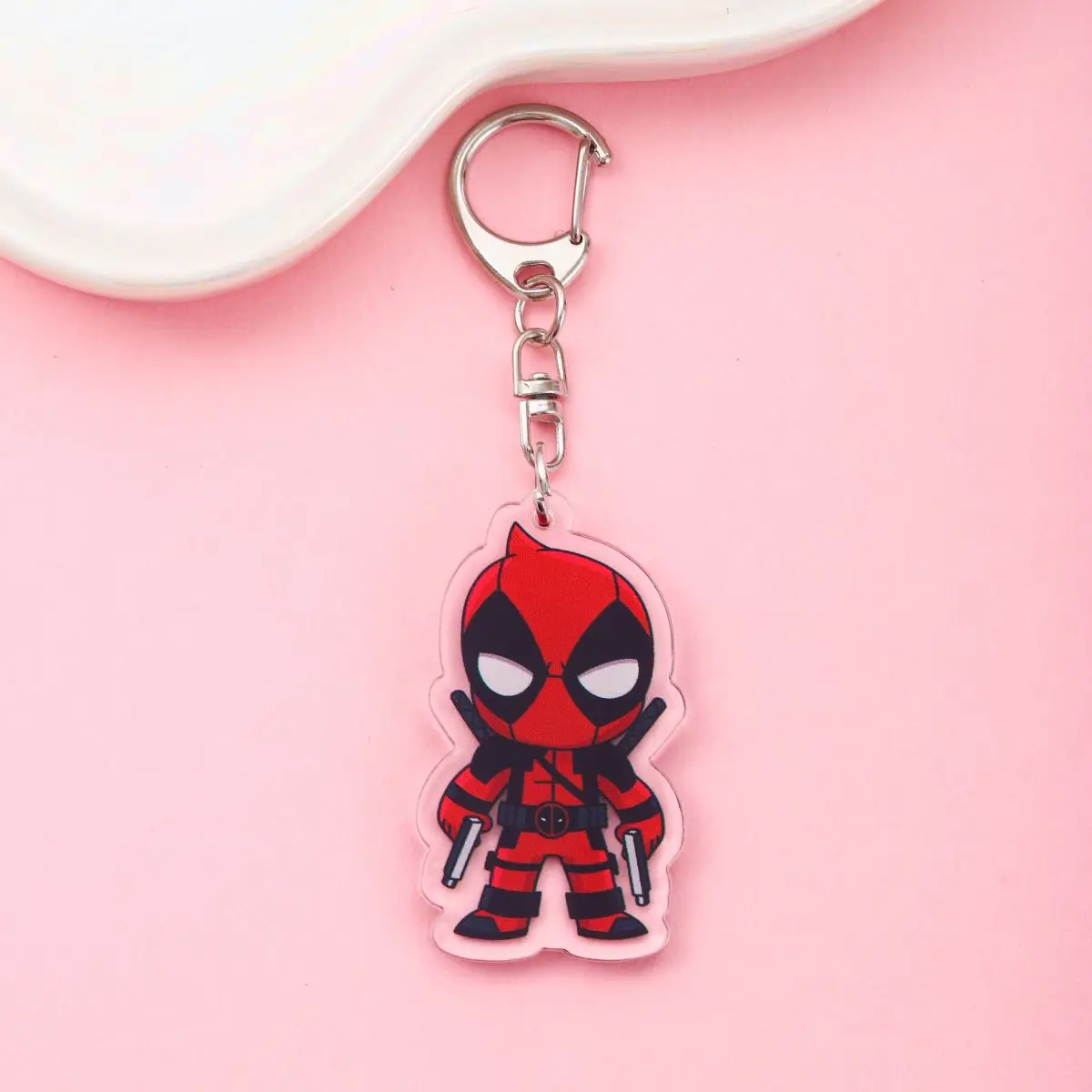 Anime Wolverine und Deadpool Acryl Schlüsselanhänger Mithelfer Forger Cartoon Tasche Anhänger süße Tasche Charme Schlüsselanhänger Freunde Fans Geschenke