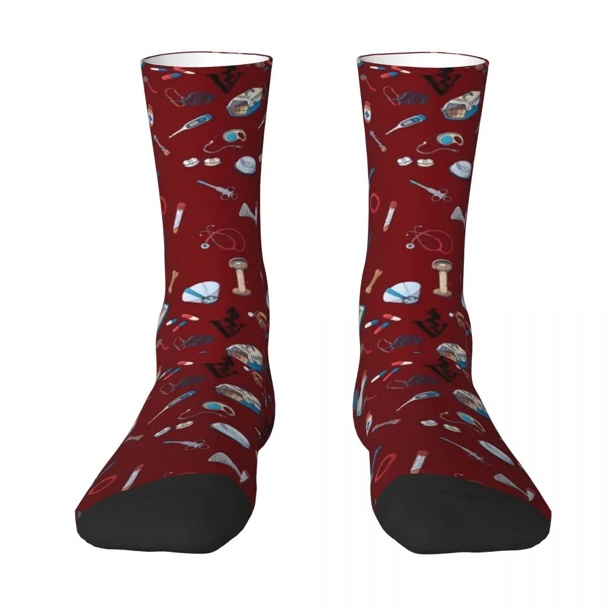 

Veterinary Medicine pattern Socks winter gifts Crossfit man summer Socks Ladies Men's