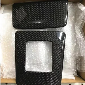 Real seco fibra de carbono caixa de engrenagens do carro painel surround guarnição acessórios do carro apto para mercedes-benz a45 cla45 gla45 amg 2014-2016 12 principais vendas painel a45 amg - №10