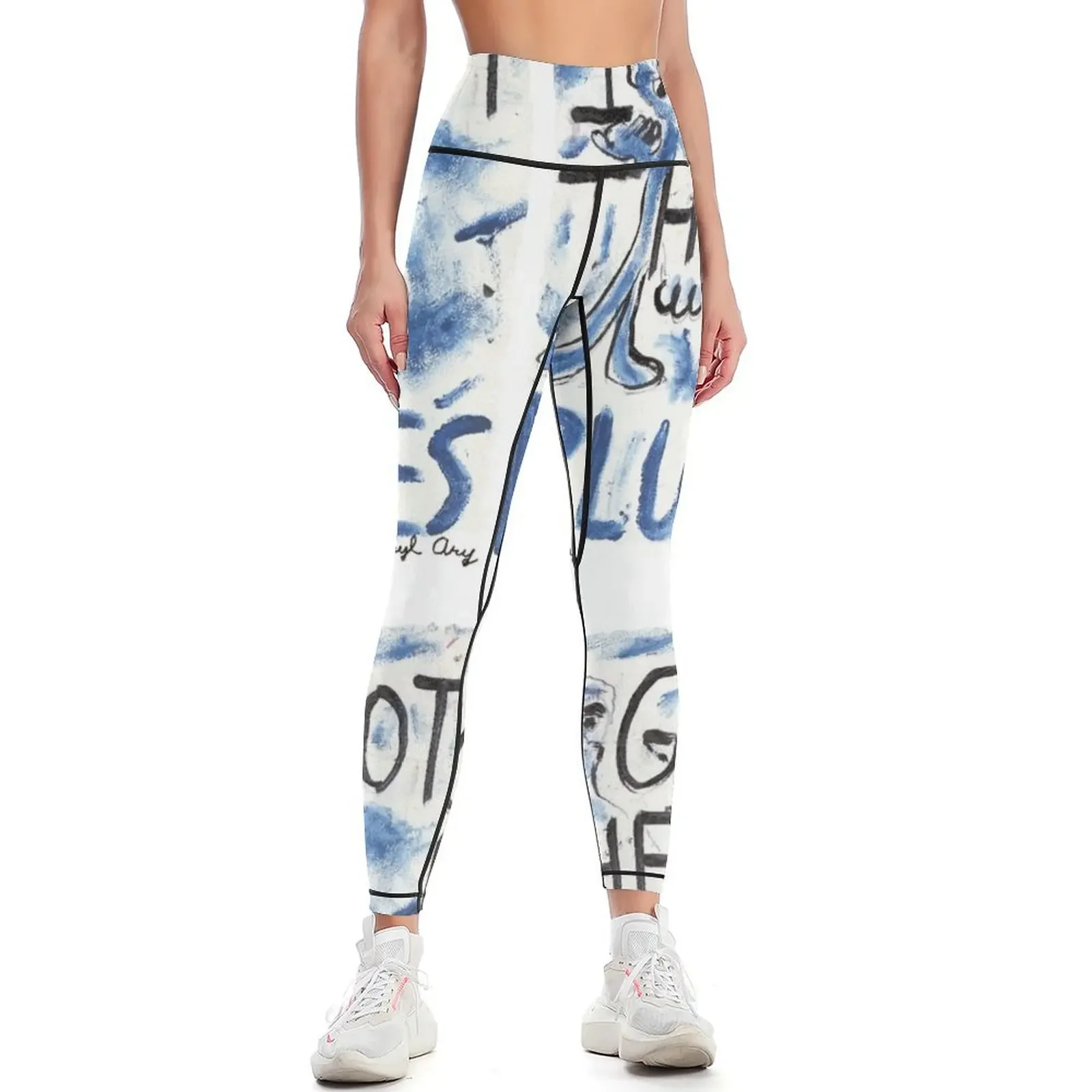 

I Got the Blues - Darryl Ary Leggings gym wear gym clothing sporty woman gym harem pants Womens Leggings