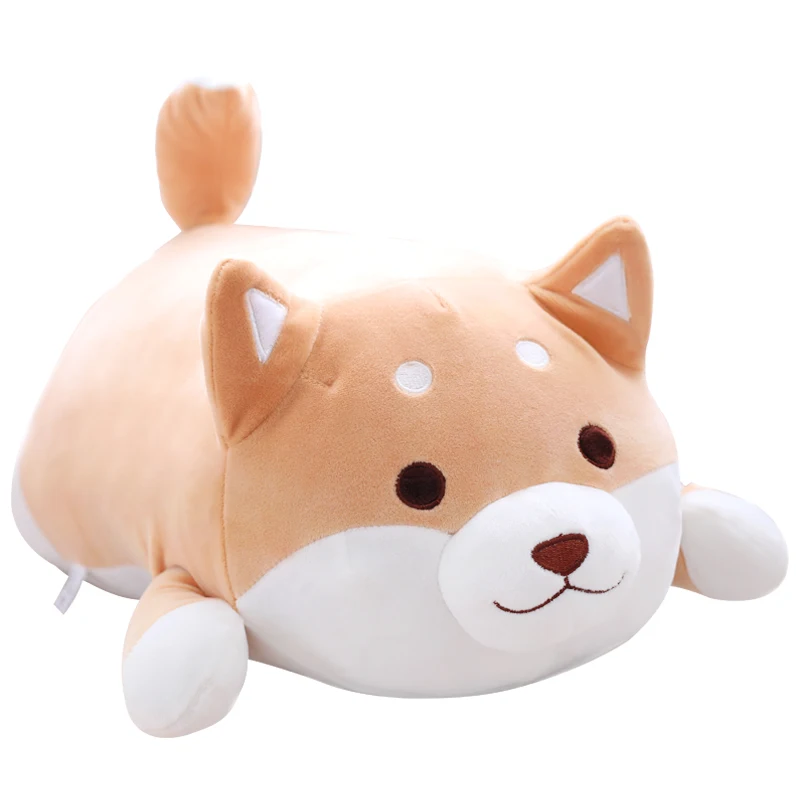 Almofada fofa de pelúcia para crianças, cão Akita macio, cão Shiba Inu, brinquedo de pelúcia Kawaii, presente adorável para crianças, boa qualidade