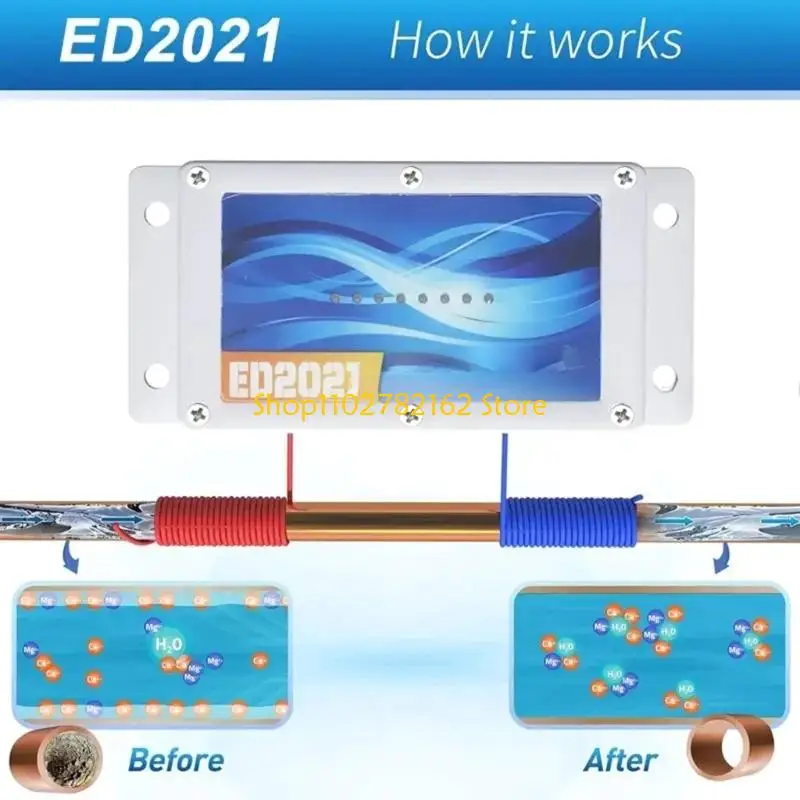 547B Electronic Water Descaler System Reduces Limescale and Rust for Home Appliances Scale Prevention with Easy Installation