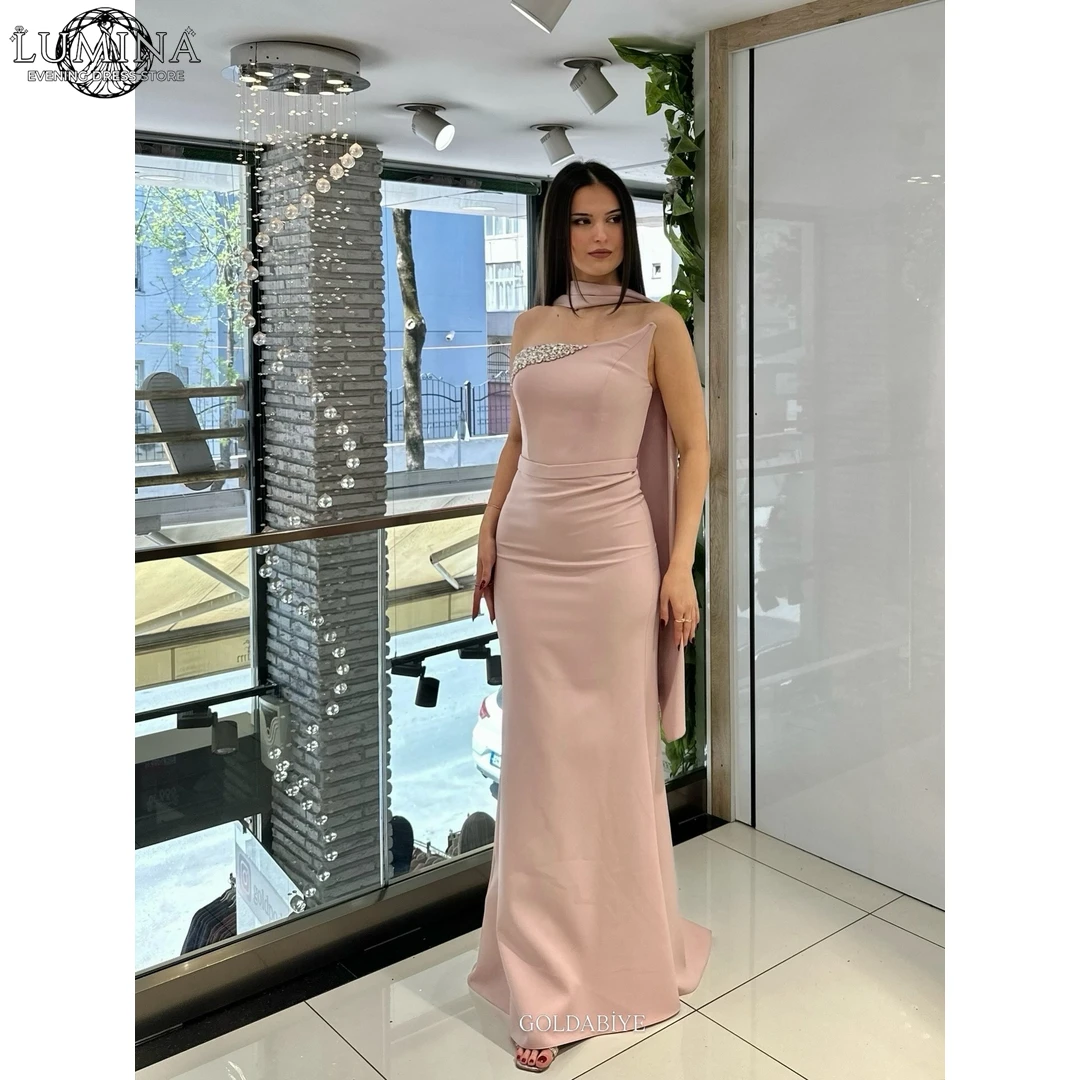 Lumina One Shoulder Evening Dresses Wedding Party Dress Fishtail Skirt Ball Gowns Custom Made Chiffon Women's Prom Dress 2026