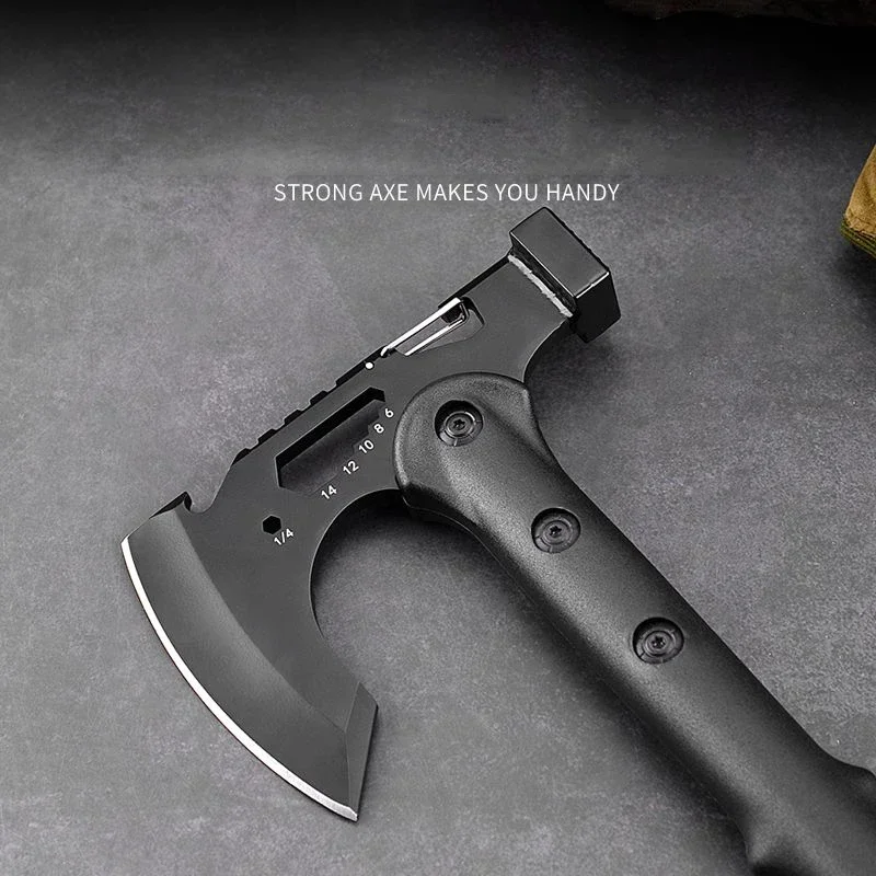 1PCS Outdoor EDC Multi Functional Tactical Axe Camping Survival Tree Chopping Engineer Axe Car Tools