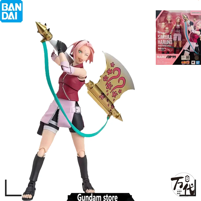 

BANDAI ORIGINAL S.H.FIGUARTS SHF NARUTO HARUNO SAKURA NARUTOP99 EDITION ANIME ACTION FIGURE TOY GIFT MODEL COLLECTION HOBBY