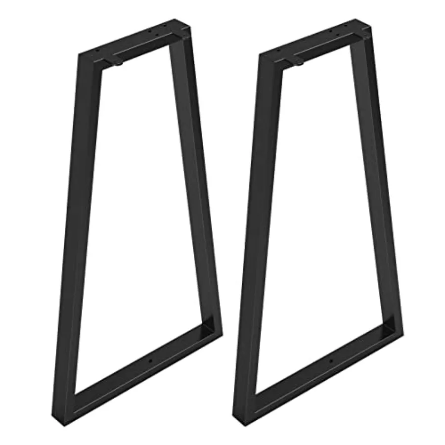 

Metal Table Legs for Desk - 28 Inch Trapezoid Heavy Duty Iron Tube Furniture Legs DIY Stool/Chairs Coffee Tables Bench Side/End