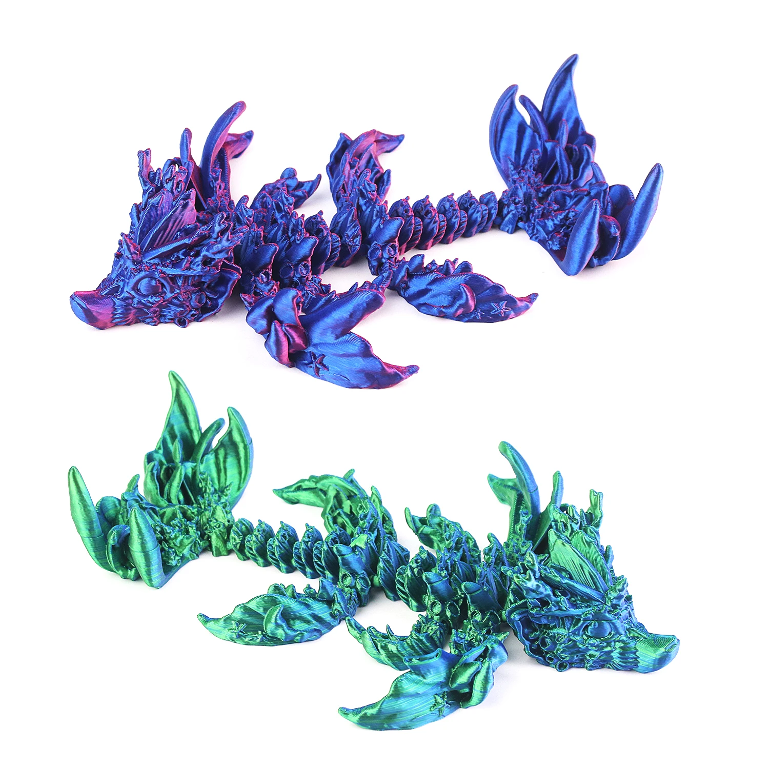 3D printed small sea dragon, flexible and movable joints, desktop creative printing toys, figurine model ornaments toys