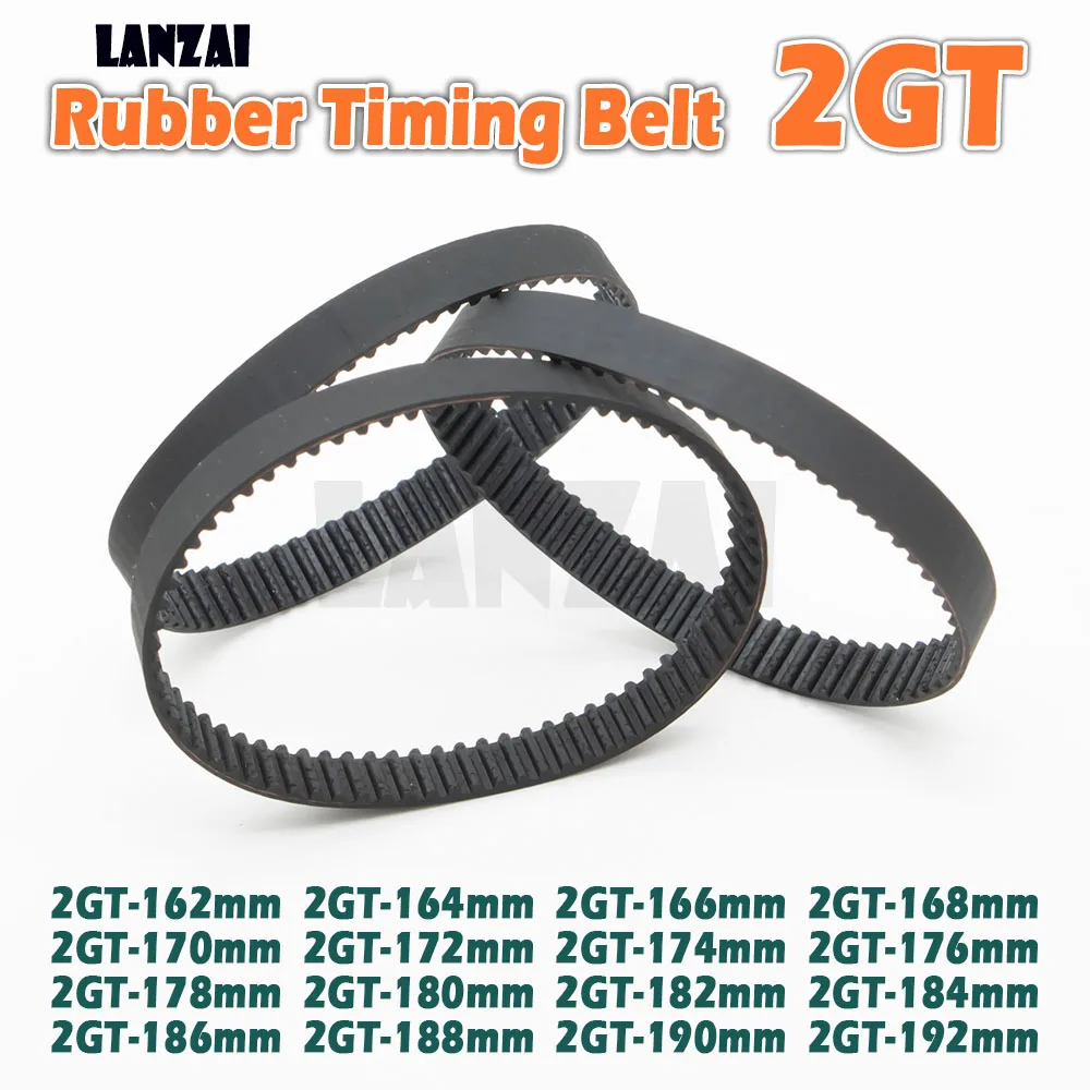 2GT المطاط مؤقت اشتعال حلقة مغلقة C = 162 166 168 170 172 174 176 178 180 182 184 186 188 190 مللي متر ثلاثية الأبعاد محرك الطابعة نقل #4