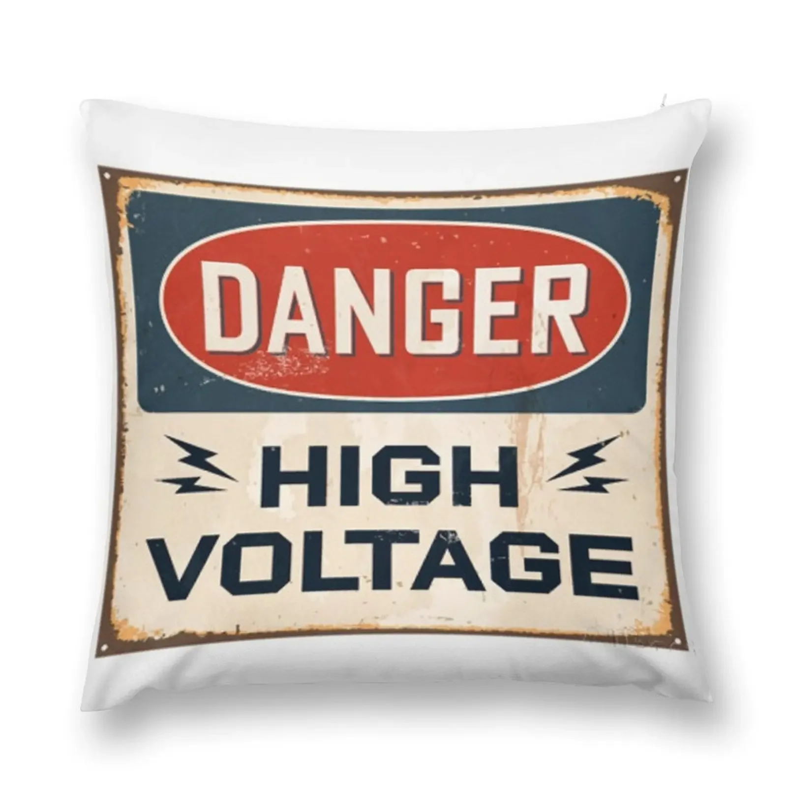 DANGER: HIGH VOLTAGE - T-shirt, pillow, cover, skin & others Throw Pillow New year covers for pillows pillow