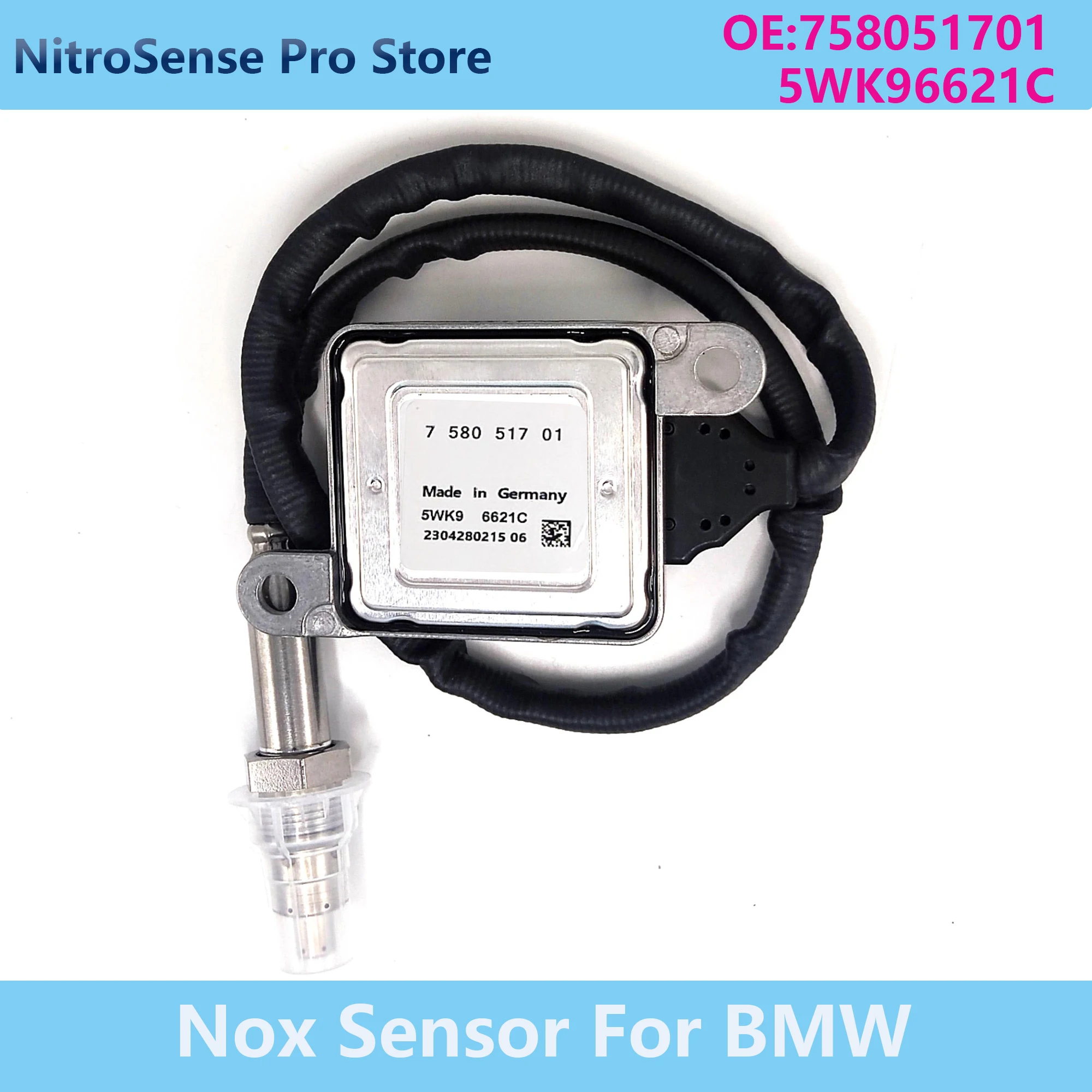 

758051701 5WK96621C 5WK9 6621C New Nitrogen Oxide Sensor for 12V BMW E90 E91 E60 E61 E63 E64 325i 330i 525i 530i 630i