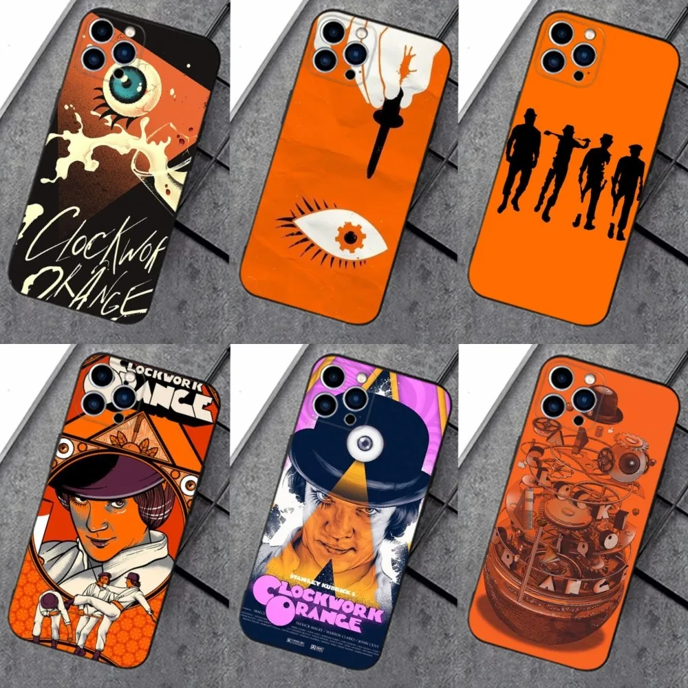 A Clockwork Orange Film Phone Case For iPhone 16,15,14,13,12,11 Plus,Pro Max,XS,X,XR,SE,Mini,8,7plus,Soft Silicone,Black Cover