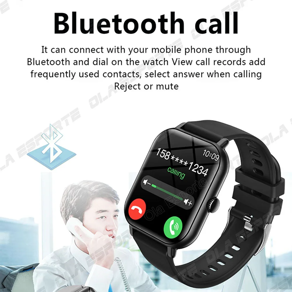 Sport Smart Watch 1.44\'\' Touch Screen Answer Call Sleep Monitor Fitness Smartclock Women Men Smartwatch for Android iOS 2024 New