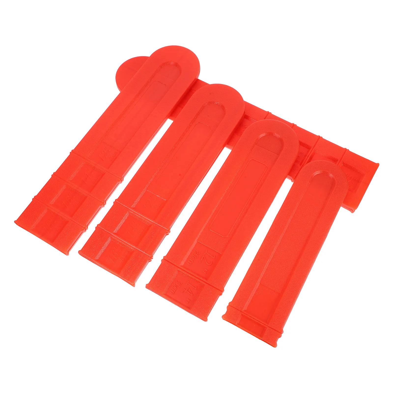 

5pcs Chainsaw Bar Covers 12 14 16 18 20Inch Plastic Protective Shells For Storage Travel Scratch Resistant Lightweight Saw
