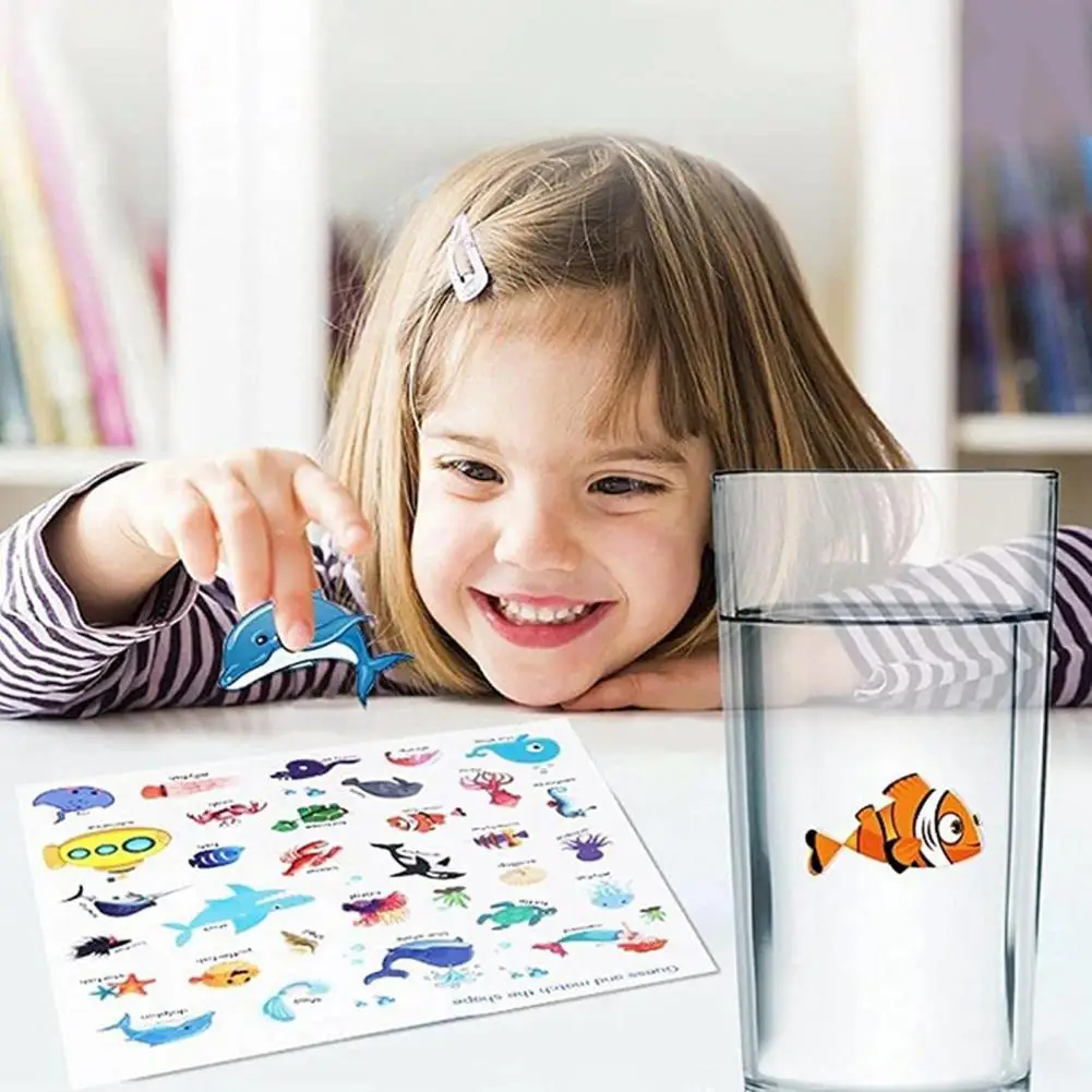 1 Set Cartoon Sticker Book Beautiful Multiple Scenarios Cartoon Children Sticker Book Reusable Kid Sticker Book