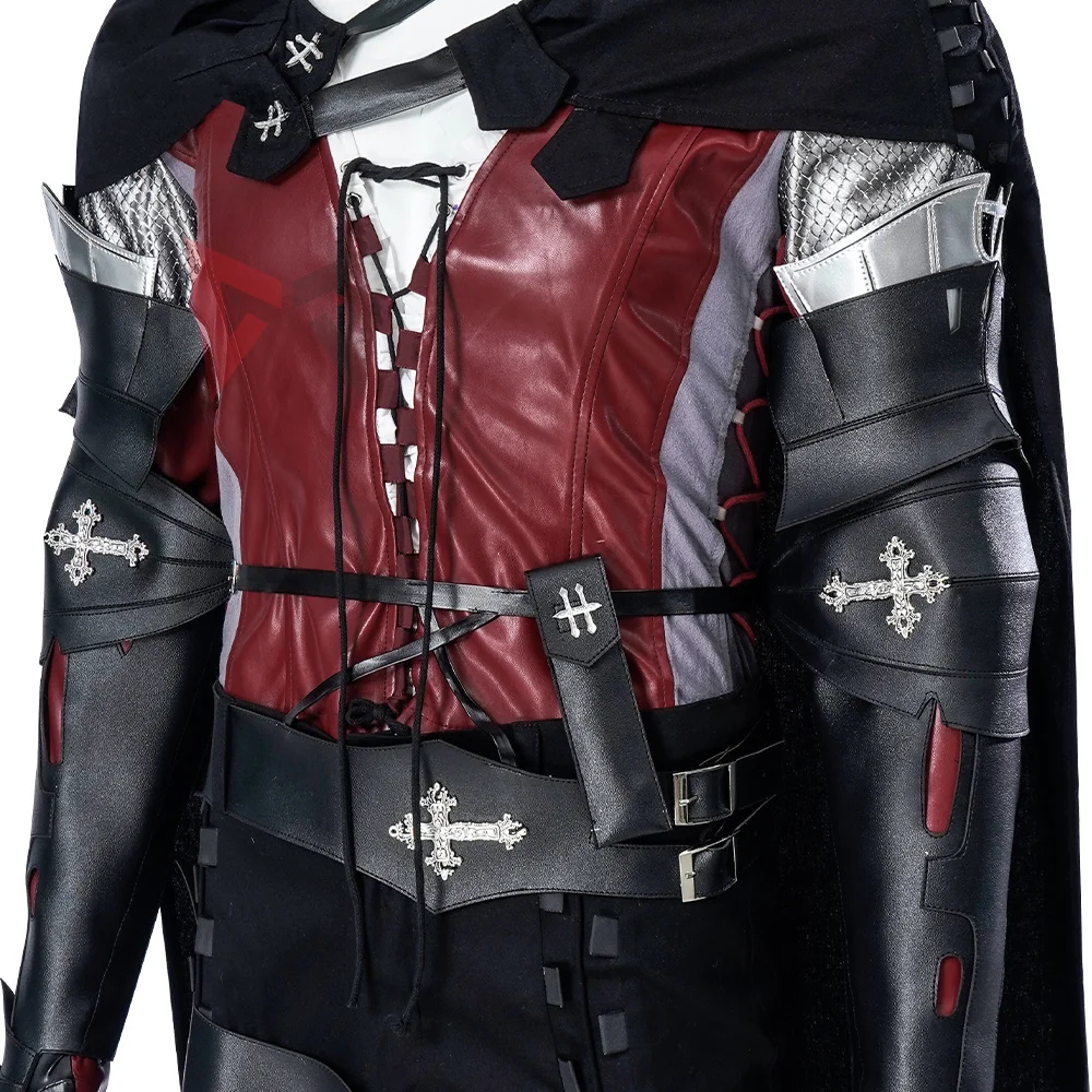 Nieuwe Finale Fantasy Xvi Clive Rosfield Cosplay Kostuum Shirt Broek Mantel Voor Mannen Op Maat Gemaakt