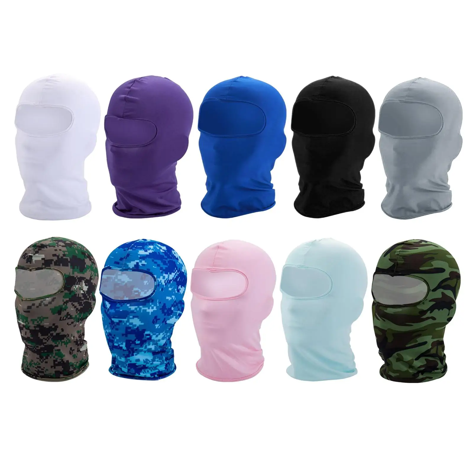 Balaclava Bandana Multiple Wearing Styles: Open and Closed Balaclava, Scarf, Hat, Neck