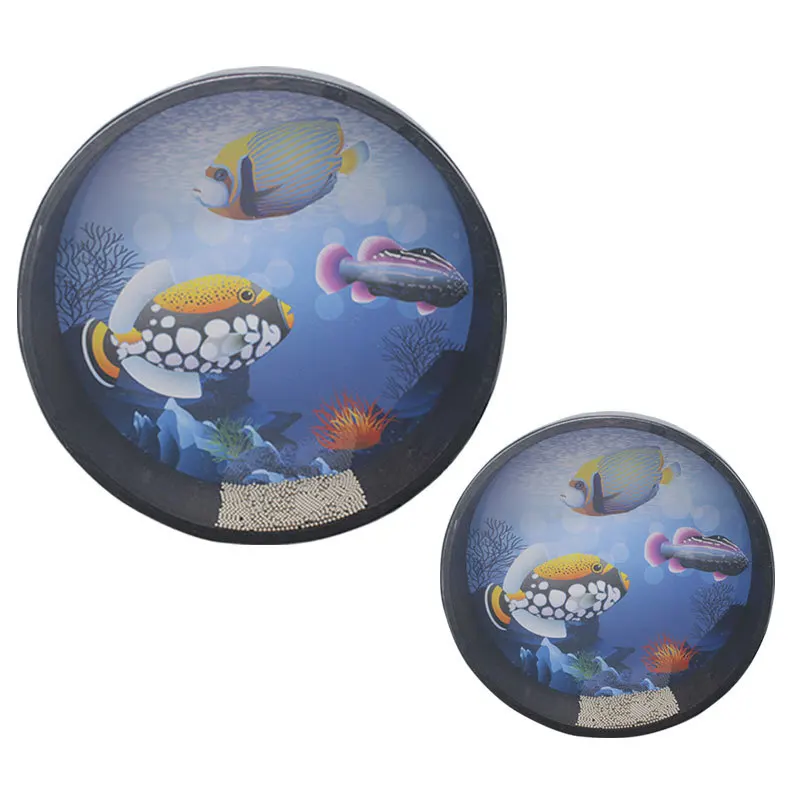 Children Beginners Ocean Drum Portable Handheld Junior Hand Drums Adult Meditation Drums Professional Percussion Instruments