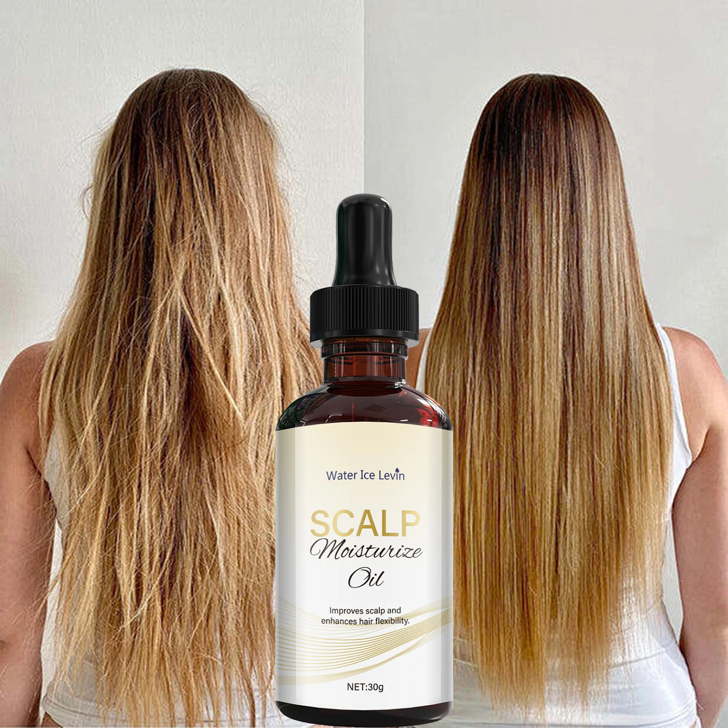 

Scalp Moisturizing Oil with Hyaluronic Acid - Hydrates & Nourishes, Improves Flexibility, Winter Hair Care, Non-Greasy