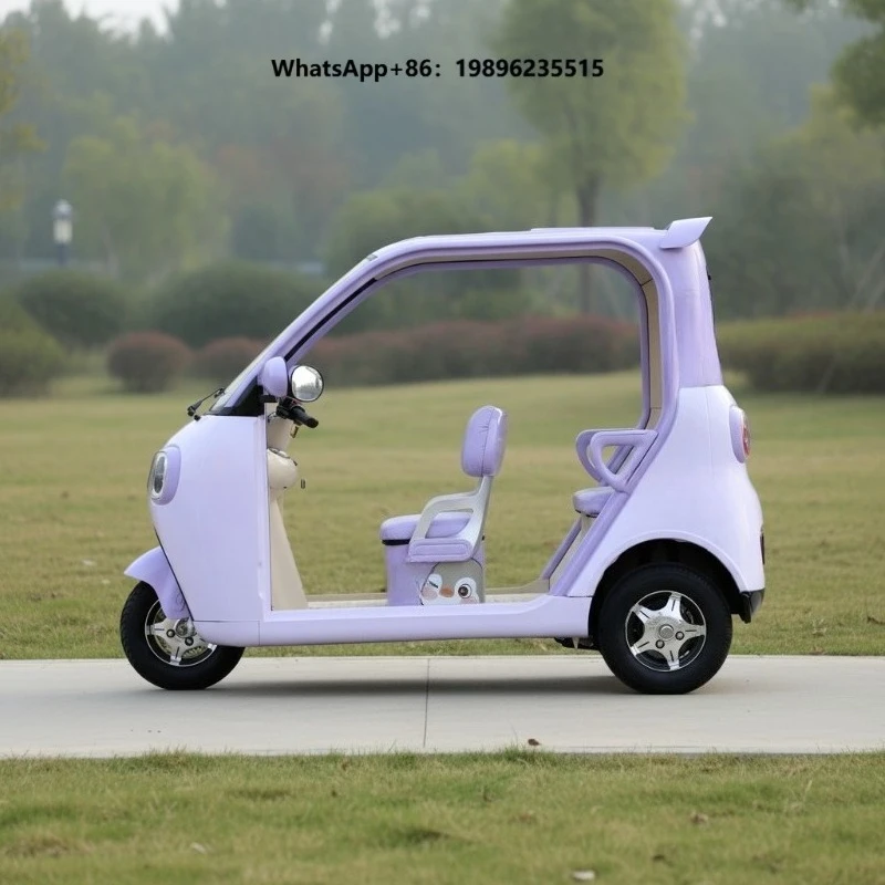 Electric Tricycle with Optimized Power Battery Open Body 60V 1000W Electric Tricycle for Passenger Use