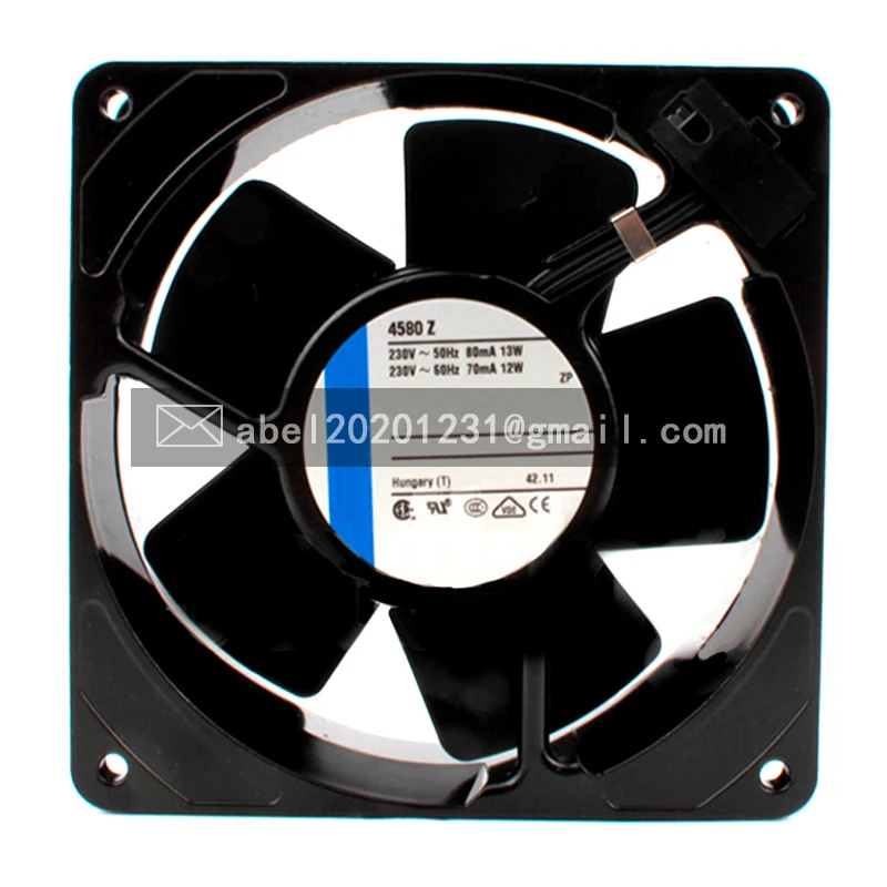 BRAND NEW 4580Z 4580 Z 230VAC 80mA/70mA 13W/12W ORIGINAL COOLING FAN COOLER 12038 120*120*38MM