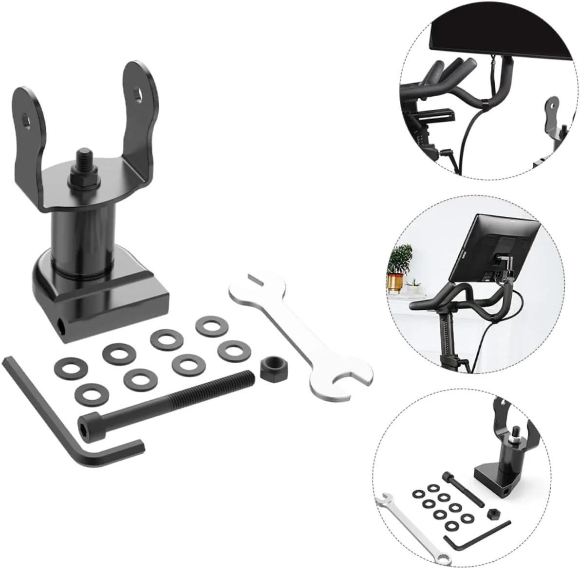 

Bike Screen Monitor Adjuster Exercise Bike Accessories Workout Bike 360 Degree Adjustment Screen Display Monitor Stands