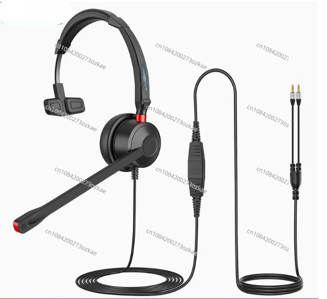 Dh96 Call Center Customer Service Outbound Call Computer Cellphone Live Online Class Learning Wire Headset Headset