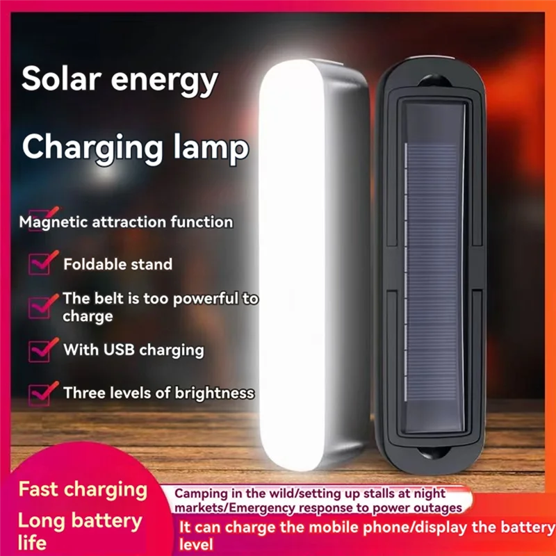 ABJN-3600Mah ชาร์จพลังงานแสงอาทิตย์ Camping โคมไฟ Power Bank 3 โหมด LED เต็นท์แสงโคมไฟทํางานโรงรถ