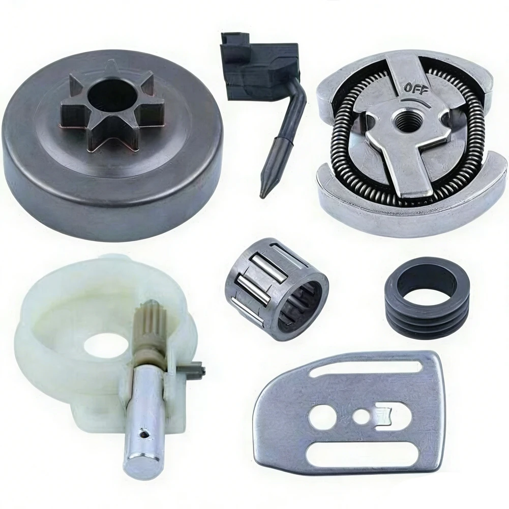 Clutch Drum Bearing Oil Pump Gear Set for 137 136 141 142 36 41 Chainsaws Matches OEM Part Numbers 530014949 530069342