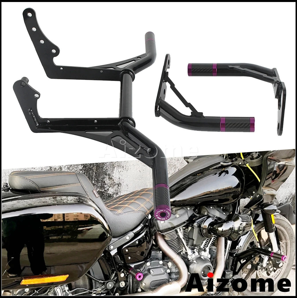 

Для Harley Softail шоссейный бампер передние и задние защитные дуги Street Bob Low Rider ST S Fat Bob Standard FXST 32 мм Защита двигателя 18-24
