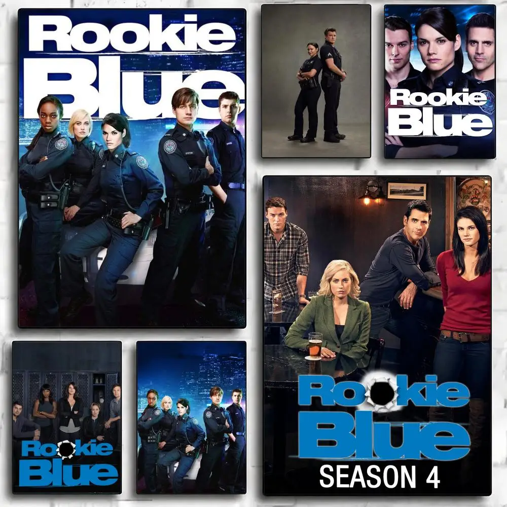 tv series R-Rookie Blue-E Poster Minimalist Wall Sticker for Cafe Office Bar Home Decor and Gift