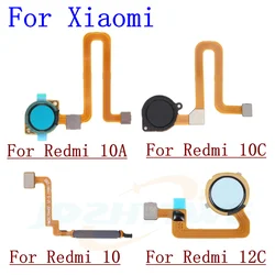 For Xiaomi Redmi 10 10c 12C Home Button Back Touch ID Scanner Fingerprint Sensor Flex Cable Phone Parts