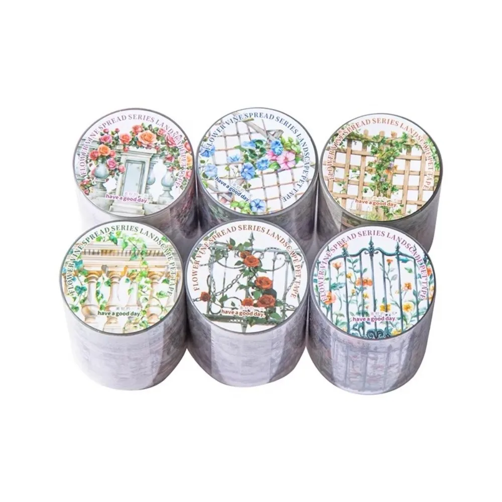 Creative PET Landscape Tapes Flower Vine Design 