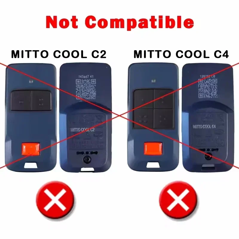For BFT MITTO2 MITTO4 B RCB02 RCB04 KLEIO B RCA02 RCA04 TRC1 TRC2 TRC3 Garage Door Remote Control 433.92MHz Rolling Code