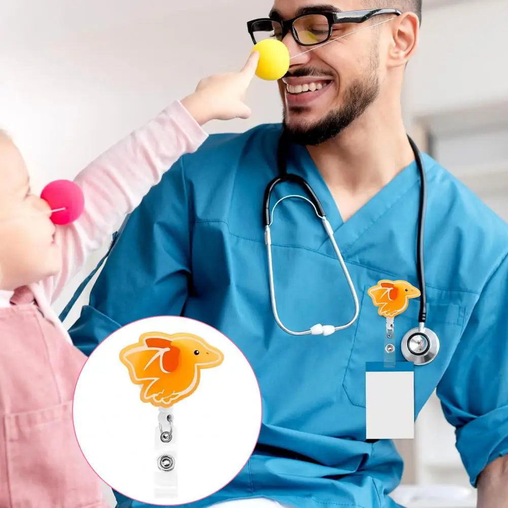 Porta Badge rotante a 360 gradi Set di mulinelli per Badge dinosauro Glow Dark Dinosaur Badge Reel Holder con Clip in metallo per ufficio insegnante