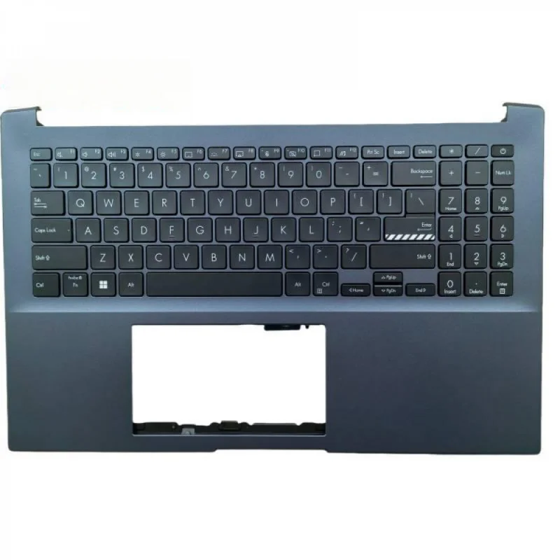 New Palmrest Upper Case w/ Backlit Keyboard For Asus Vivobook Pro 15 M6500 M6500R M6500RC K6500Z (Quiet Blue/Silver)