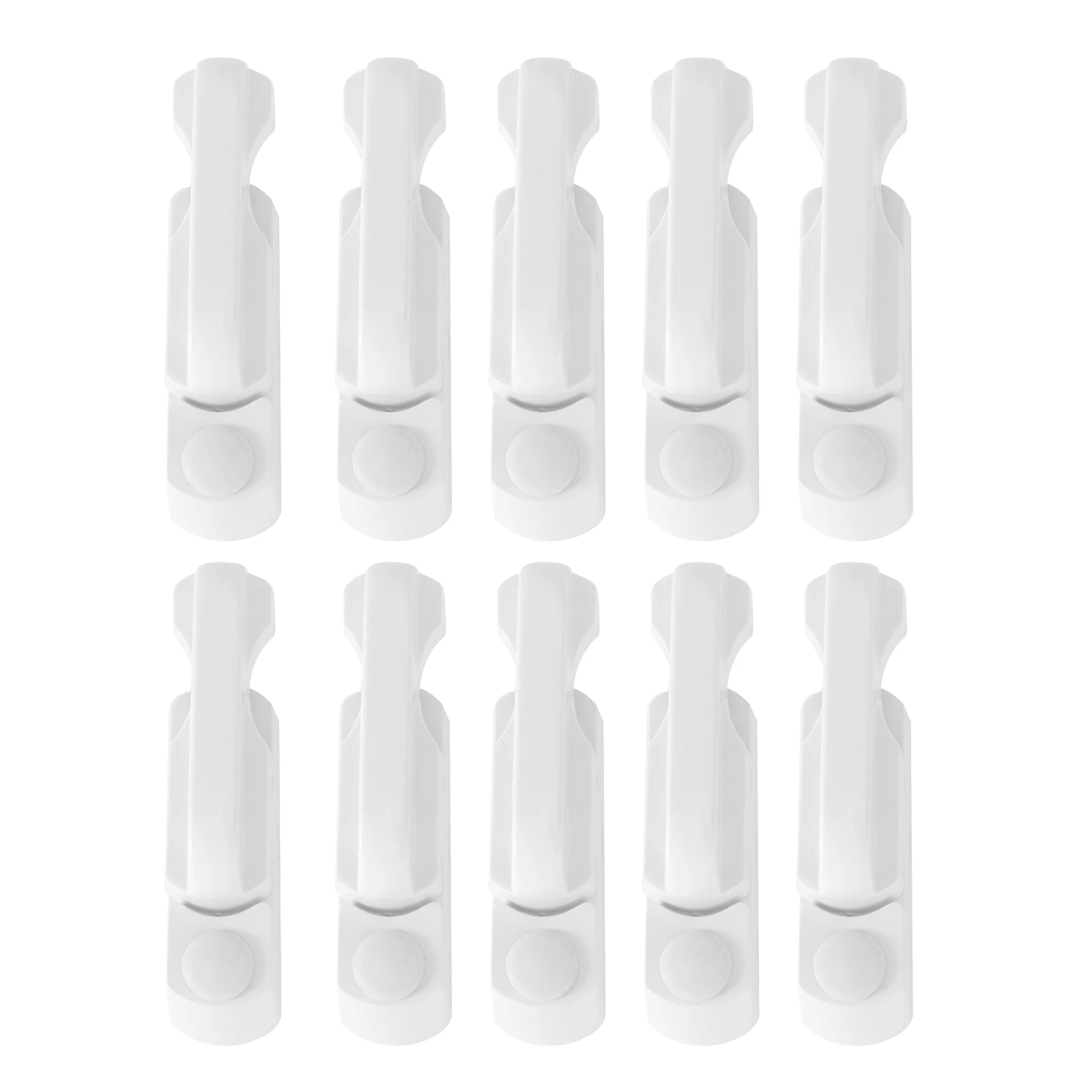 

10 шт. белые оконные дверные замки из ПВХ 8x3,5 см, пластиковые алюминиевые усиленные безопасность, простая установка, стеклянные зажимы для дома