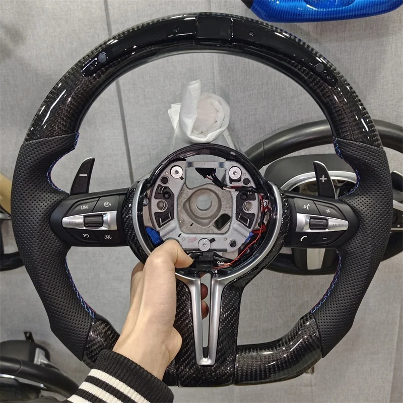 LED Steering Wheel Carbon Fiber Assembly Car Steering Wheel For BMW F10 F11 F30 F31 F34 F32 F33 F36 F20 F21 F22 F23 M3 M6