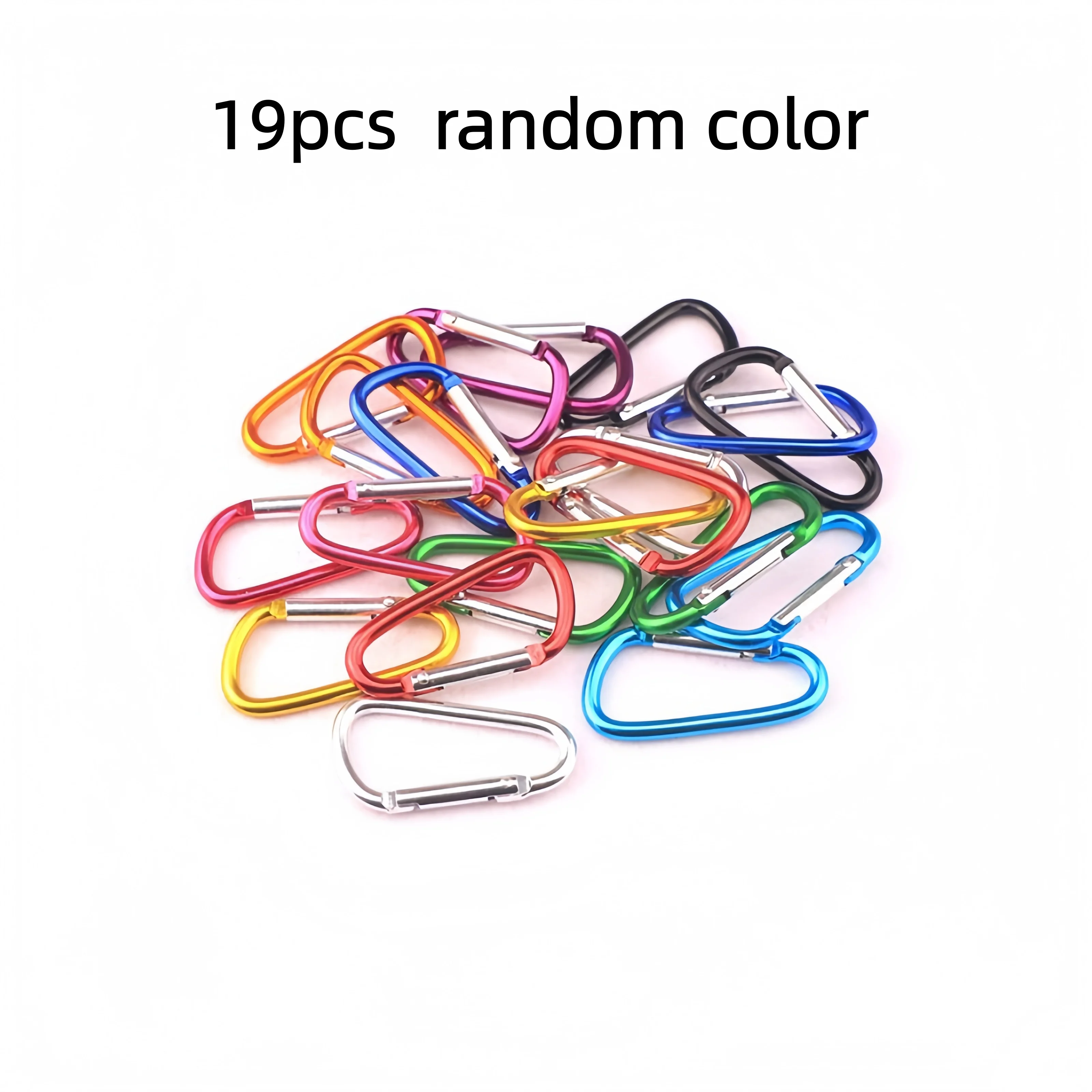 19Pcs Heavy Duty Strong Buckle Clips Random Color Durable Fastener Clips For Camping Hiking Outdoor Travel Gear Accessories
