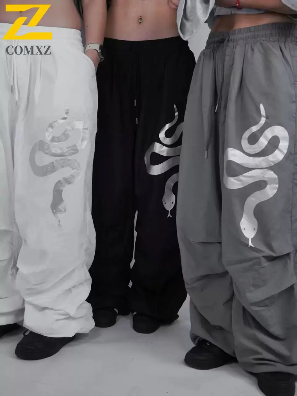

Y2K Vintage Street Cargo Pants Women's Spice Girl Printed Loose Paratroopers Wide leg pants Hip Hop Street Dance Sport Trousers