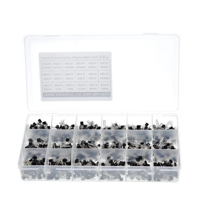 

900PCS TO-92 low power switching diode and transistor transistor set, 18 specifications, 50 pcs each