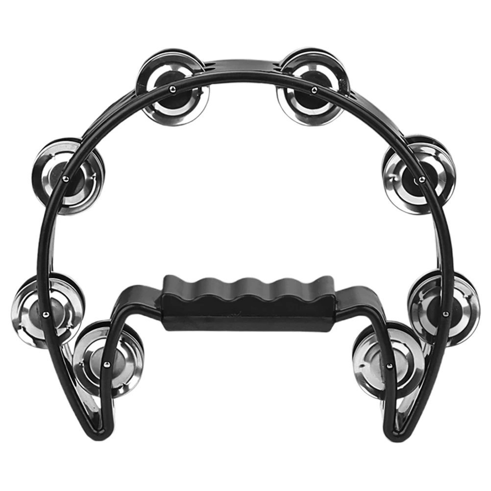 

Cartoon Hand Bell Baby Instrument Shaker Bells Black Plastic Metal Infant Tambourine Xylophone Musical Rhythm Toys Kids