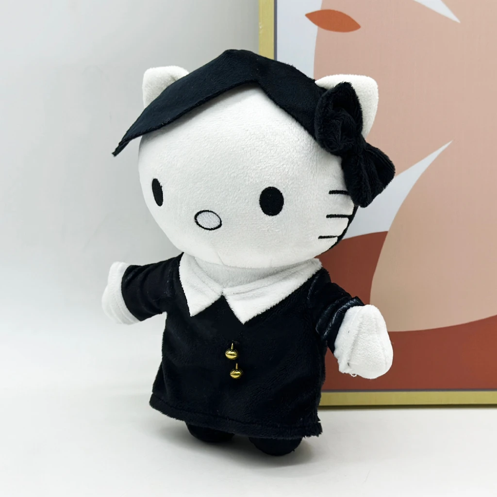 

Горячая распродажа: Плюшевая игрушка Hello Kitty Wednesday, 25 см, высококачественная мягкая кукла, милая плюшевая фигурка мультяшного персонажа для подарка