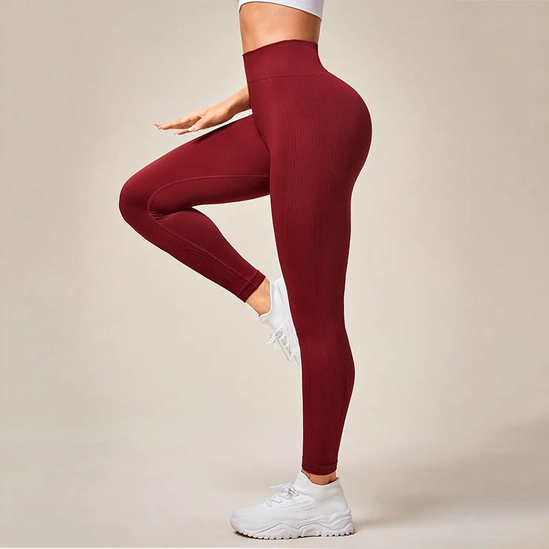 High Waist Yoga Leggings Gym Workout Leggings Women Seamless Butt Lift Fitness Running Fashion High Elastic Slim Sports Tights