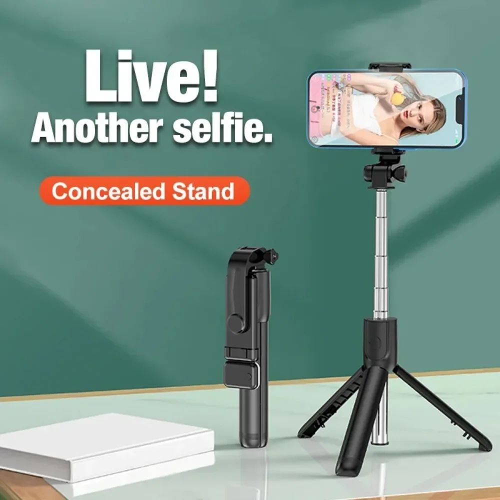 New Tripod for Smartphone Camera,Tripods Stand with Bluetooth shutter,Wireless Selfie Stick brackets with Phone Holder
