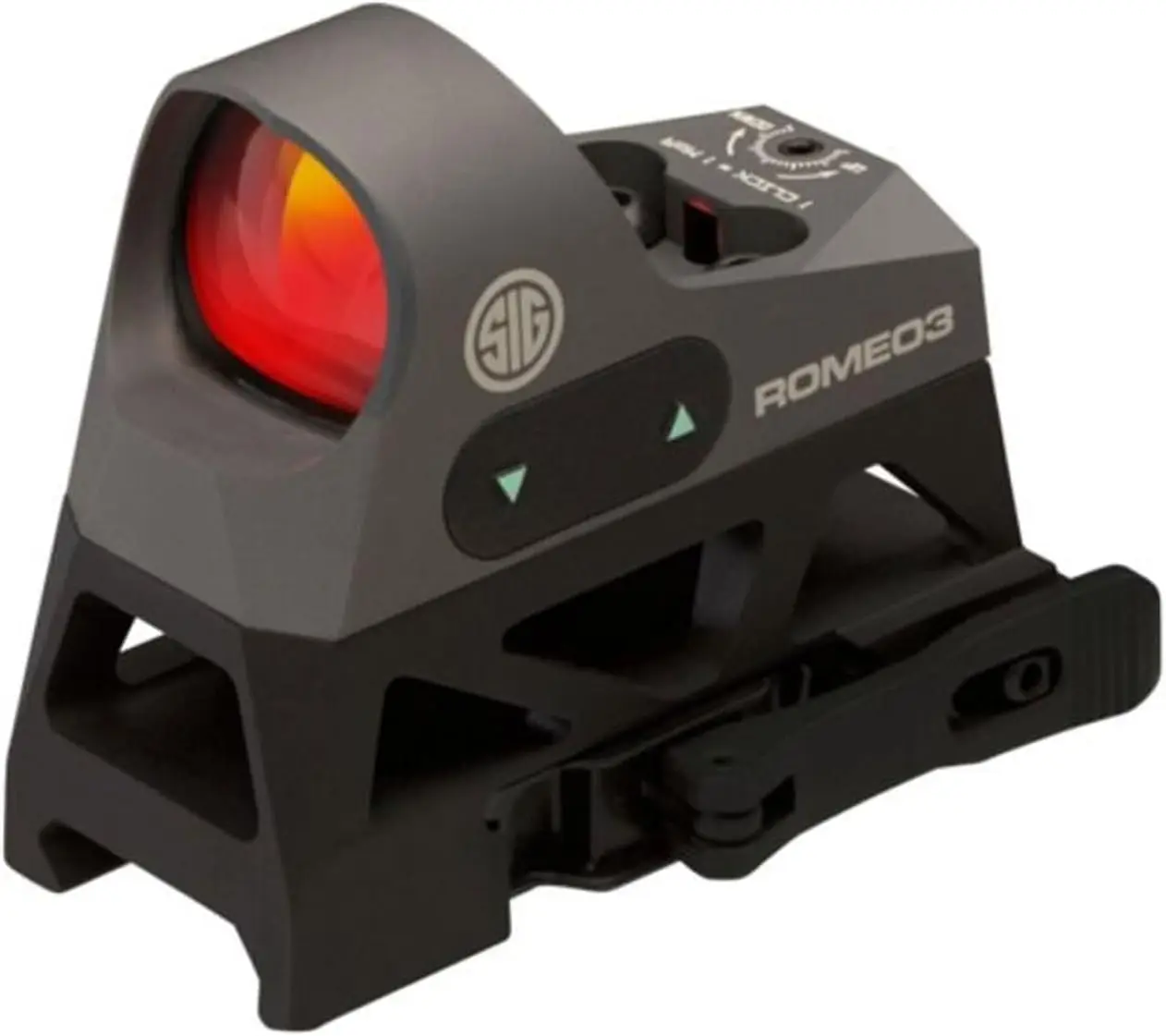 1X25mm Tactical Hunting Shooting Durable Compact Waterproof Fogproof Illuminated 3 MOA Red Dot Reticle Gun Reflex Sight